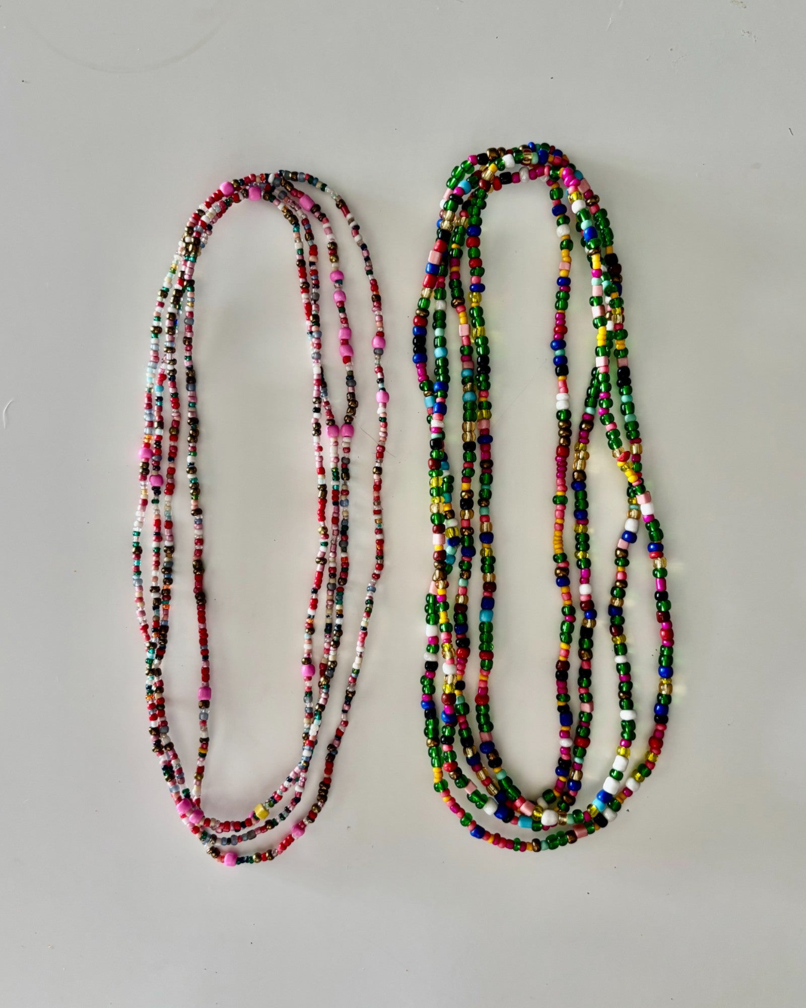 HEI TAI Long Love Bead Necklace GREENS
