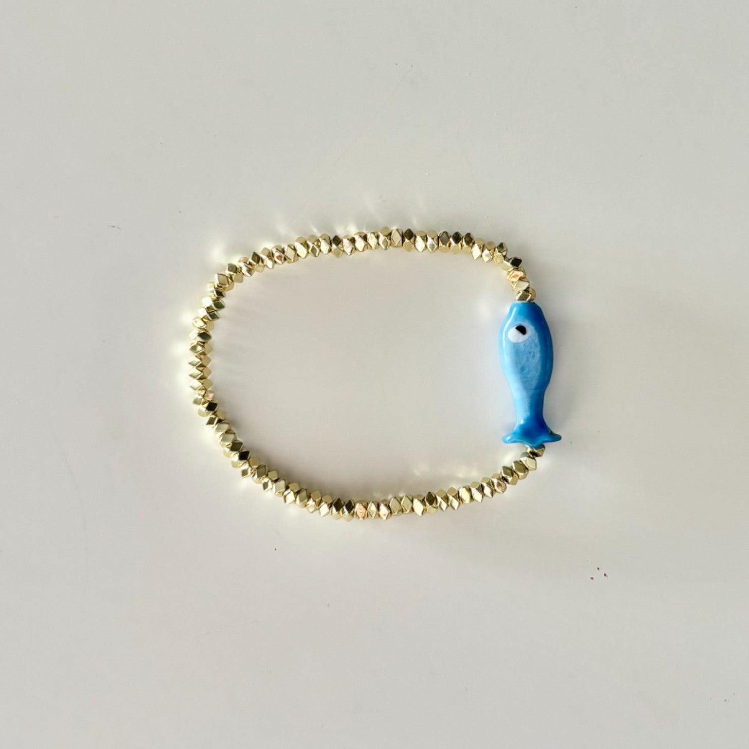 HEI TAI Gold Bracelet BLUE FISH