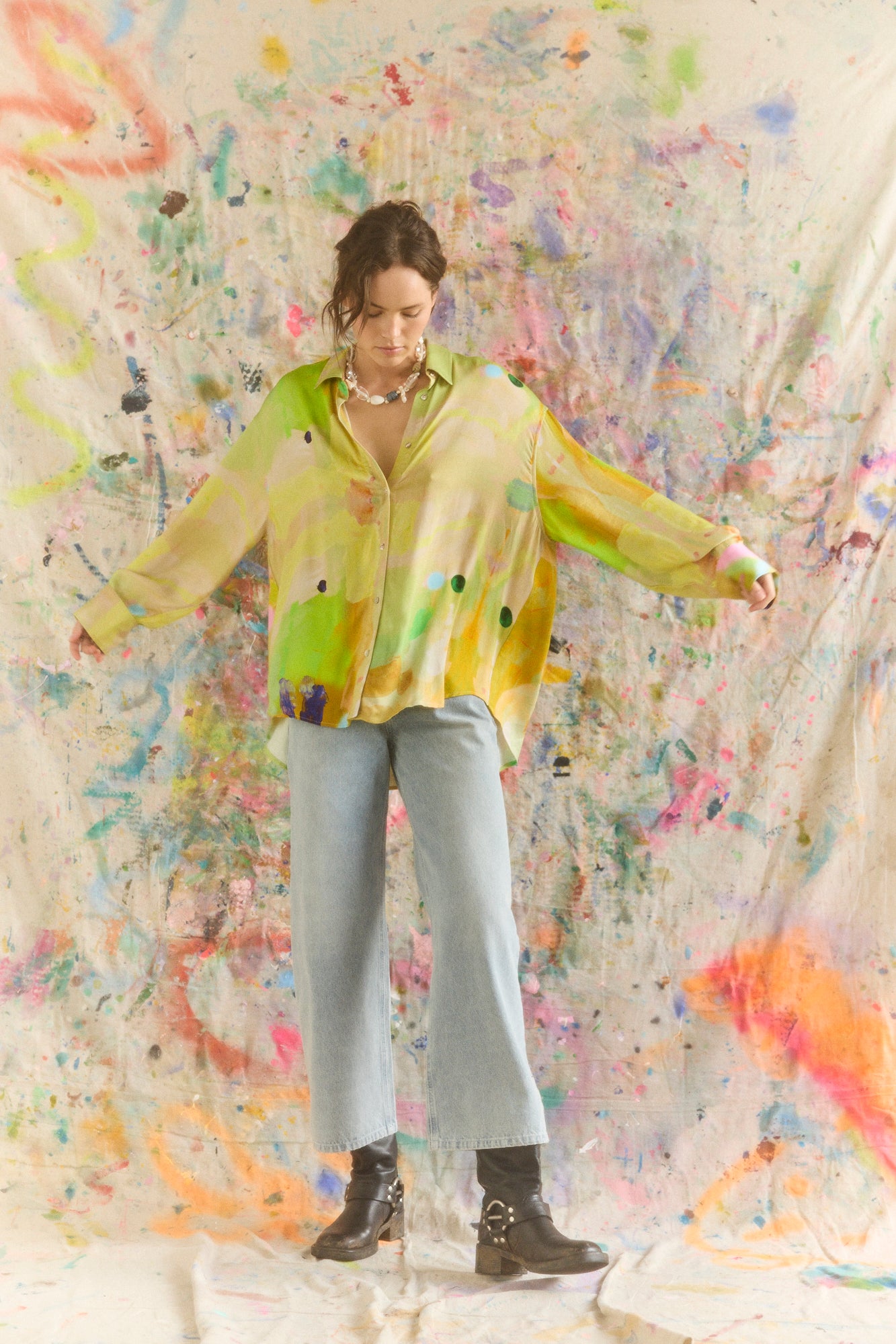 KINGA CSILLA Kate Eliza Echo Dorato Shirt