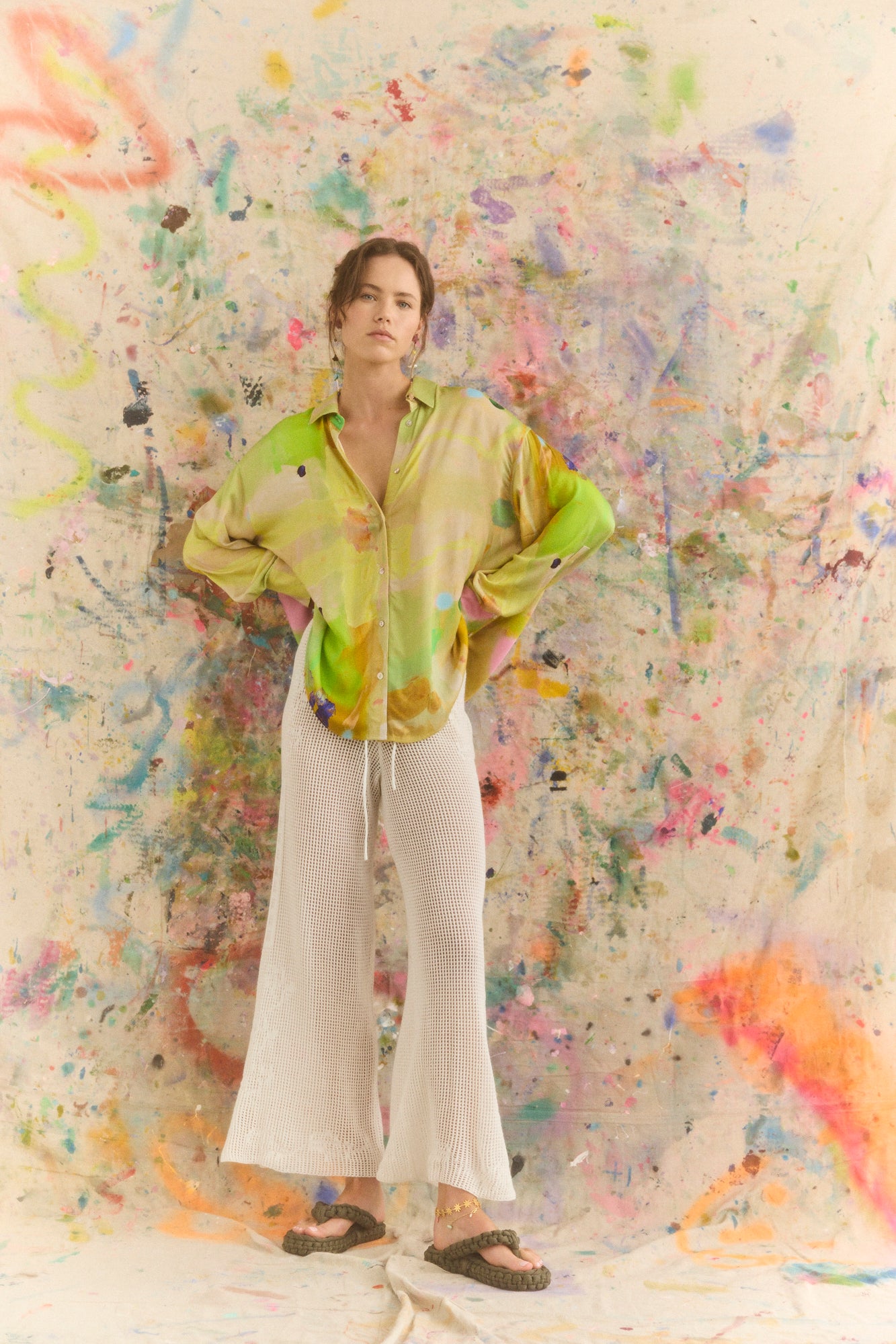 KINGA CSILLA Kate Eliza Echo Dorato Shirt