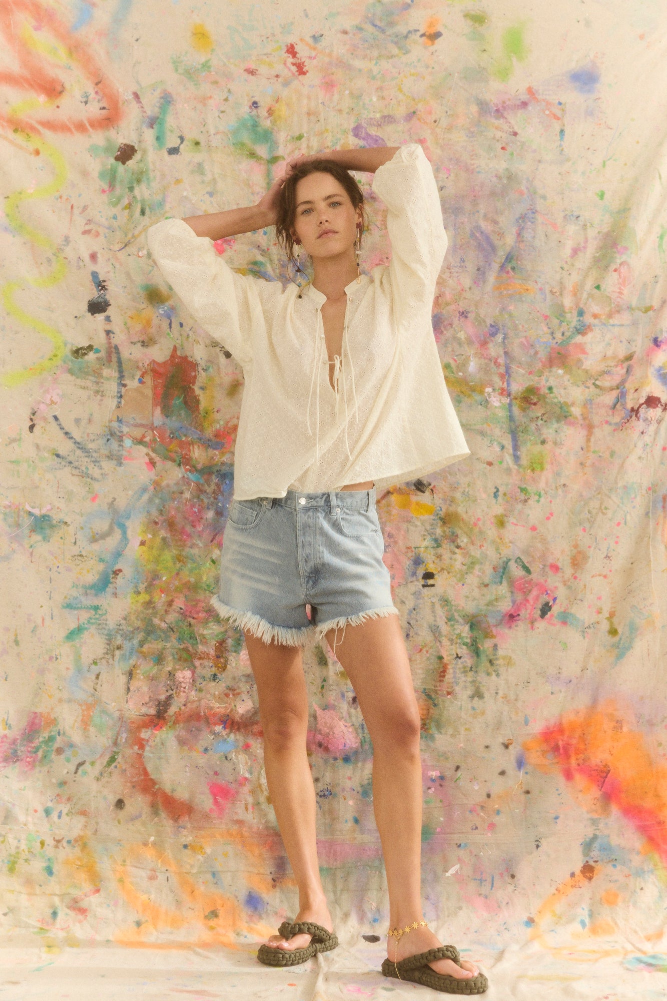 KINGA CSILLA Kaya Anglaise Alba Blouse