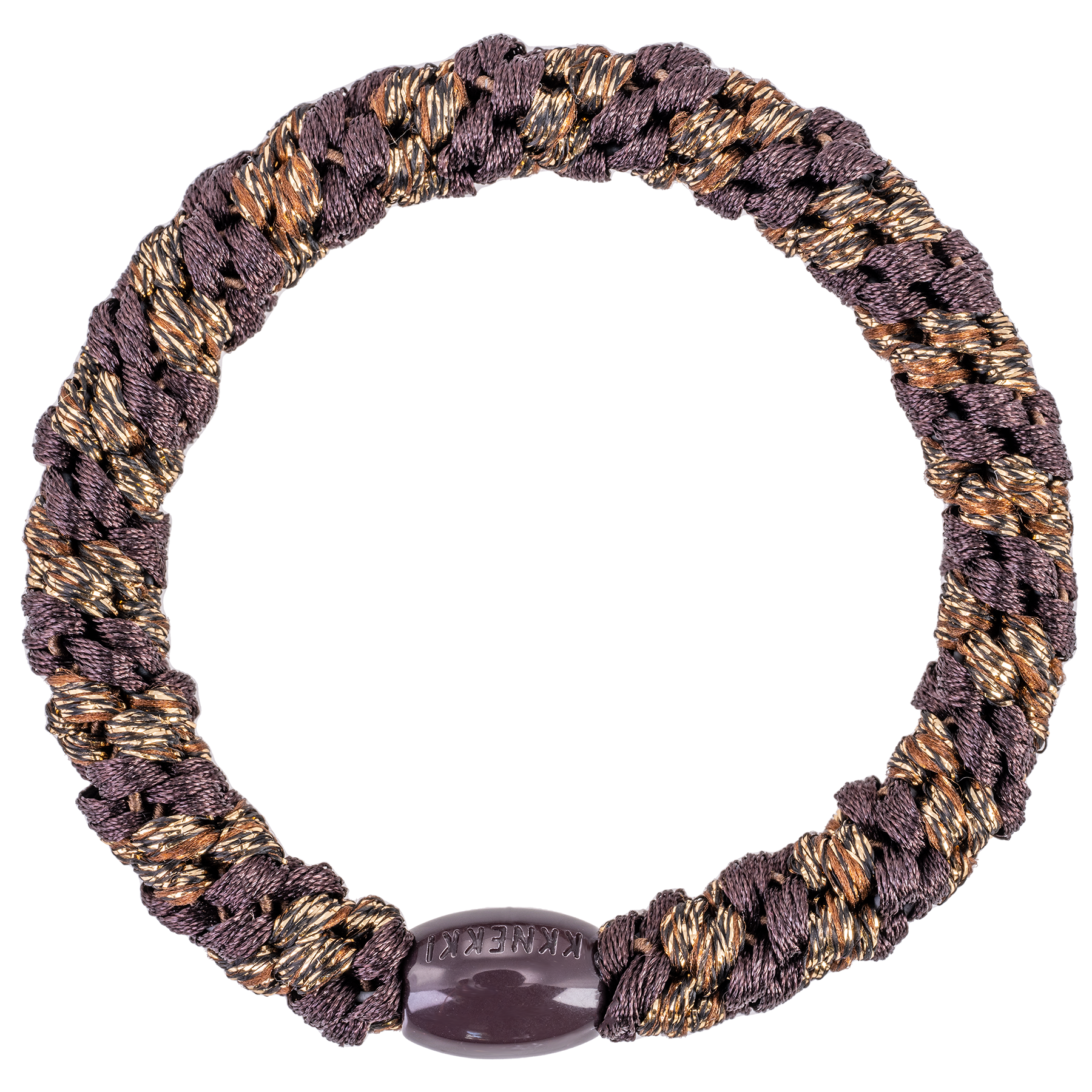 KKNEKKI Original Hair Tie BROWN/COFFEE GLITTER