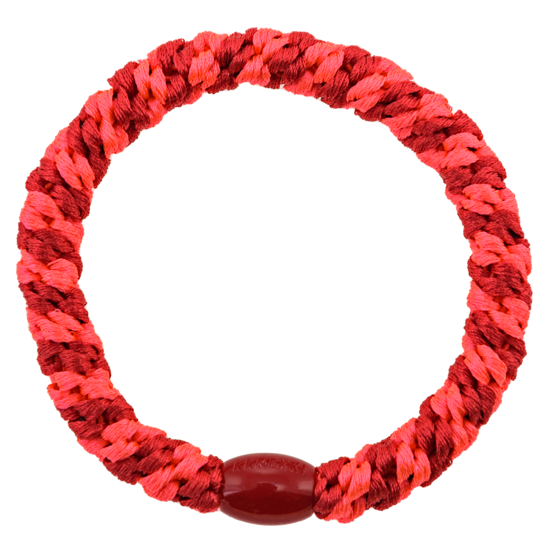 KKNEKKI Original Hair Tie NEON PINK STRIPE