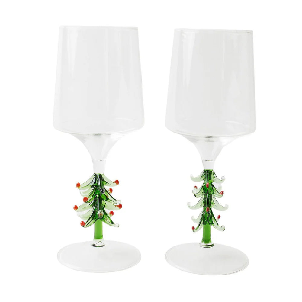 KIP & CO Christmas Tree Glasses