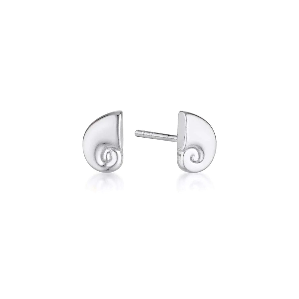 LT - Nautilus Stud - SILVER