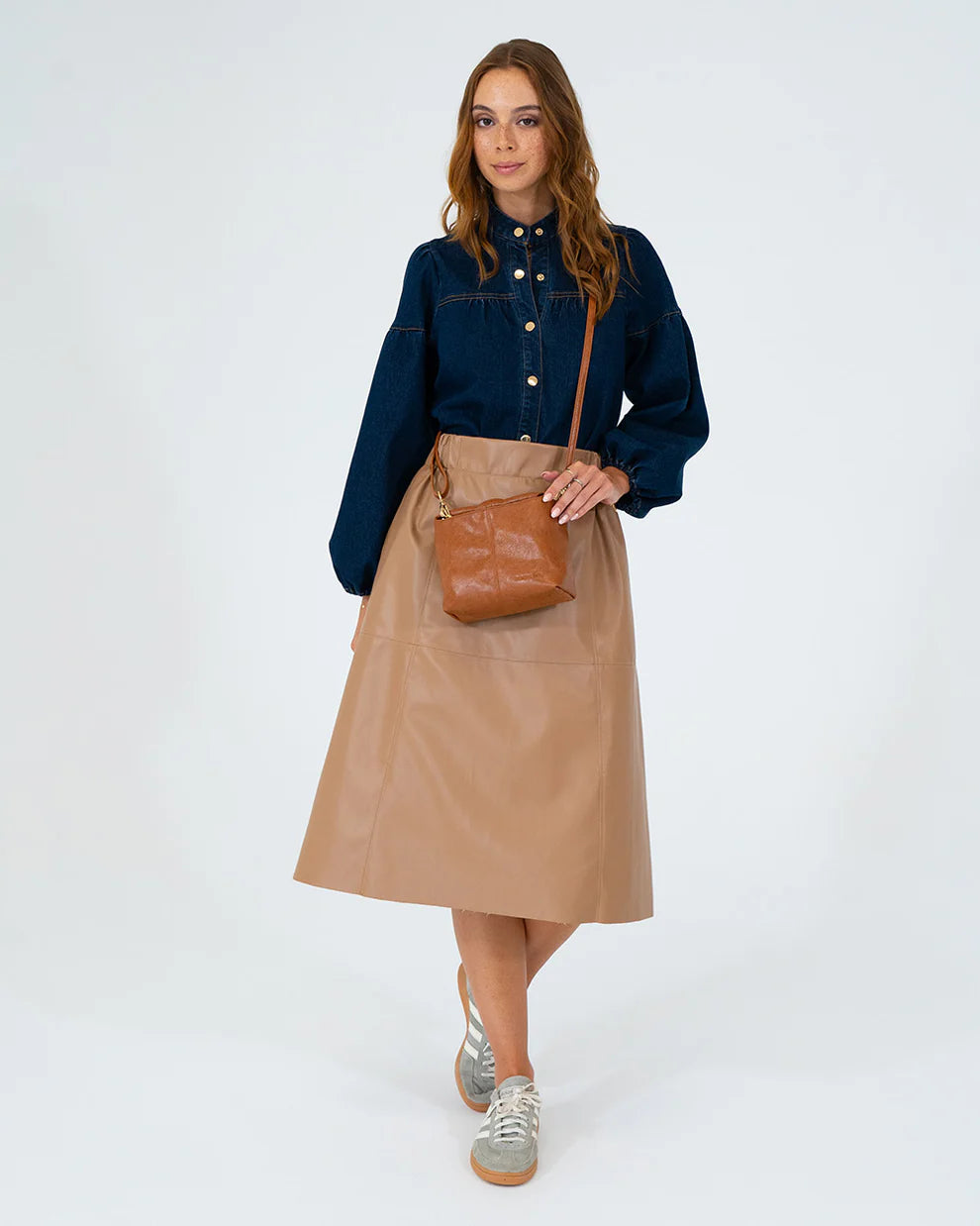 ELMS & KING Linton Crossbody TAN PEBBLE