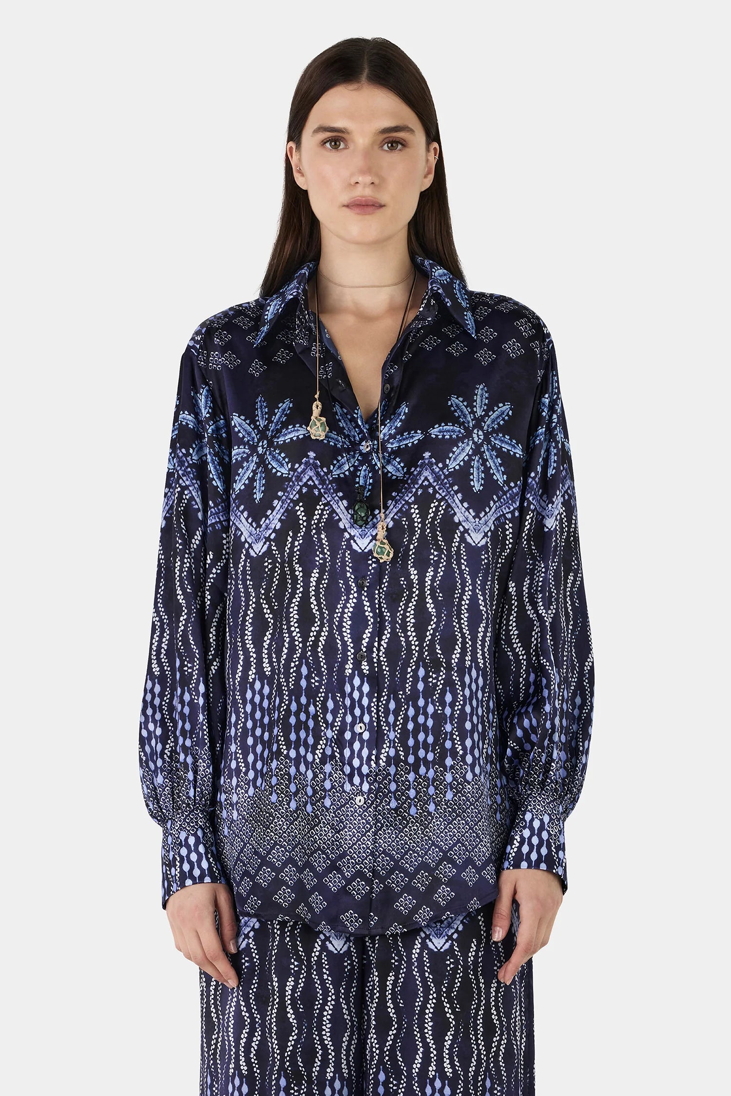 HANSEN & GRETAL Malene Shirt Indigo Drift