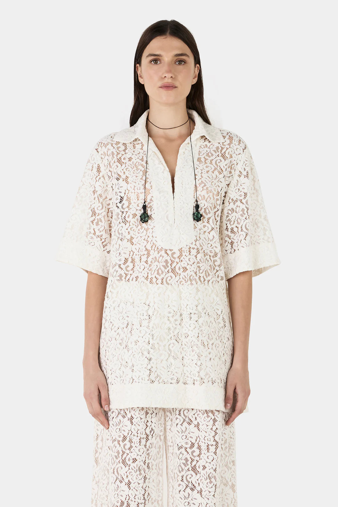HANSEN & GRETAL Marlow Lace Top IVORY