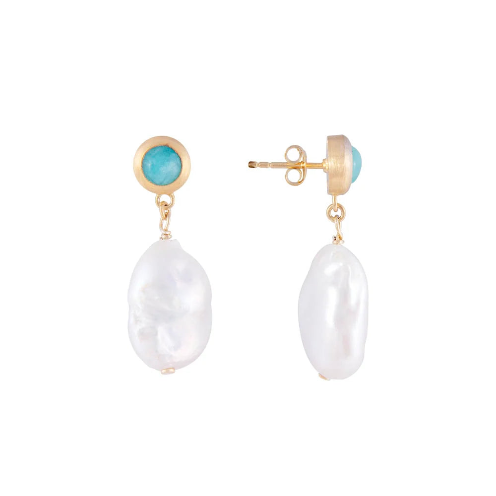FAIRLEY Amazonite Pearl Drops