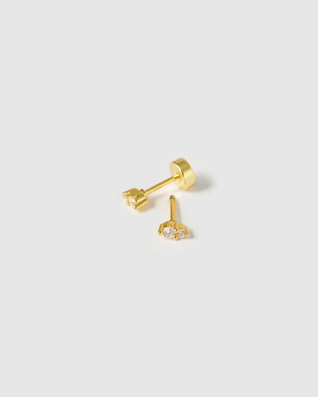 Arms of Eve Mischa Flat Back Earrings GOLD
