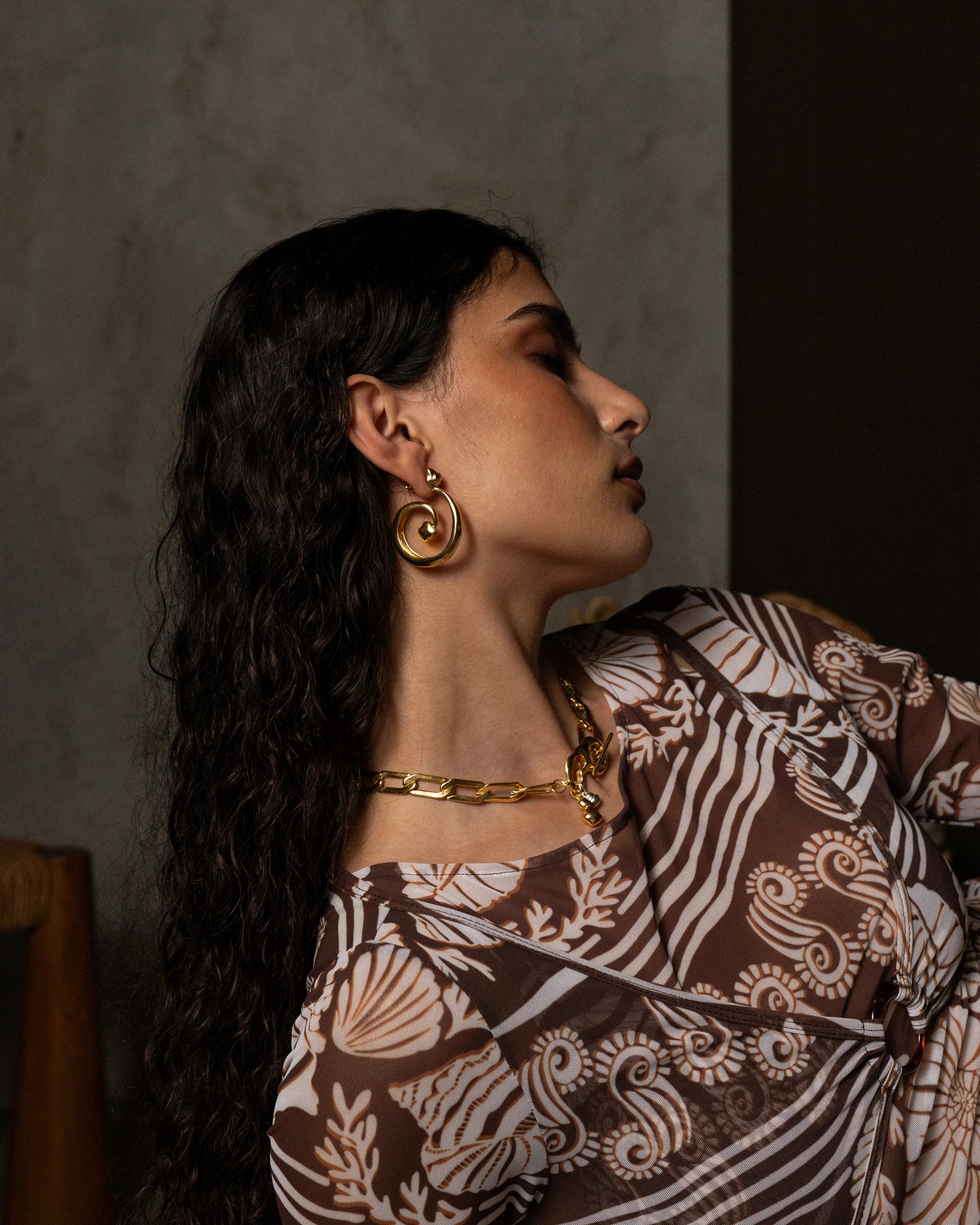 MOUNTAIN & MOON Gaia Earrings GOLD