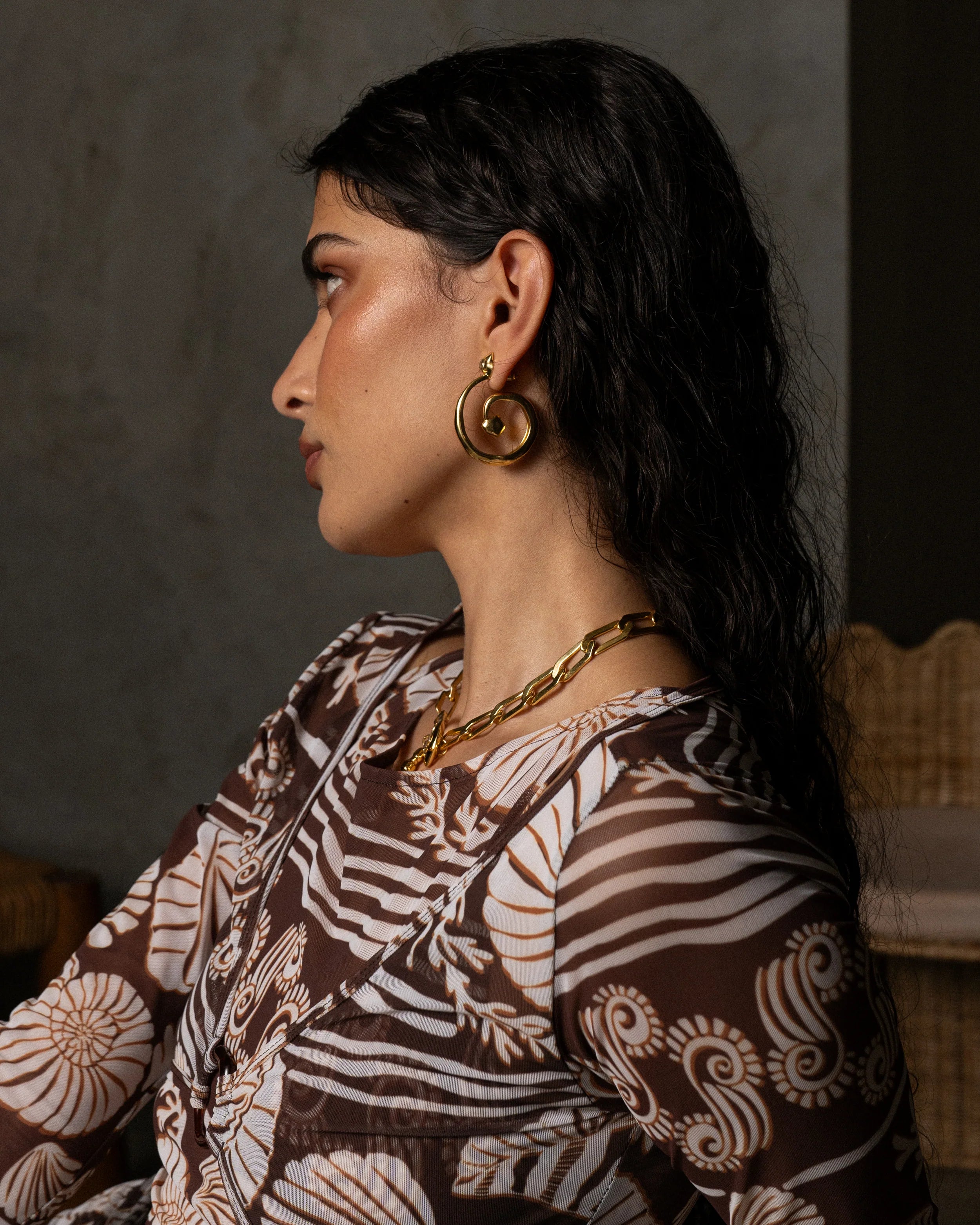 MOUNTAIN & MOON Gaia Earrings GOLD