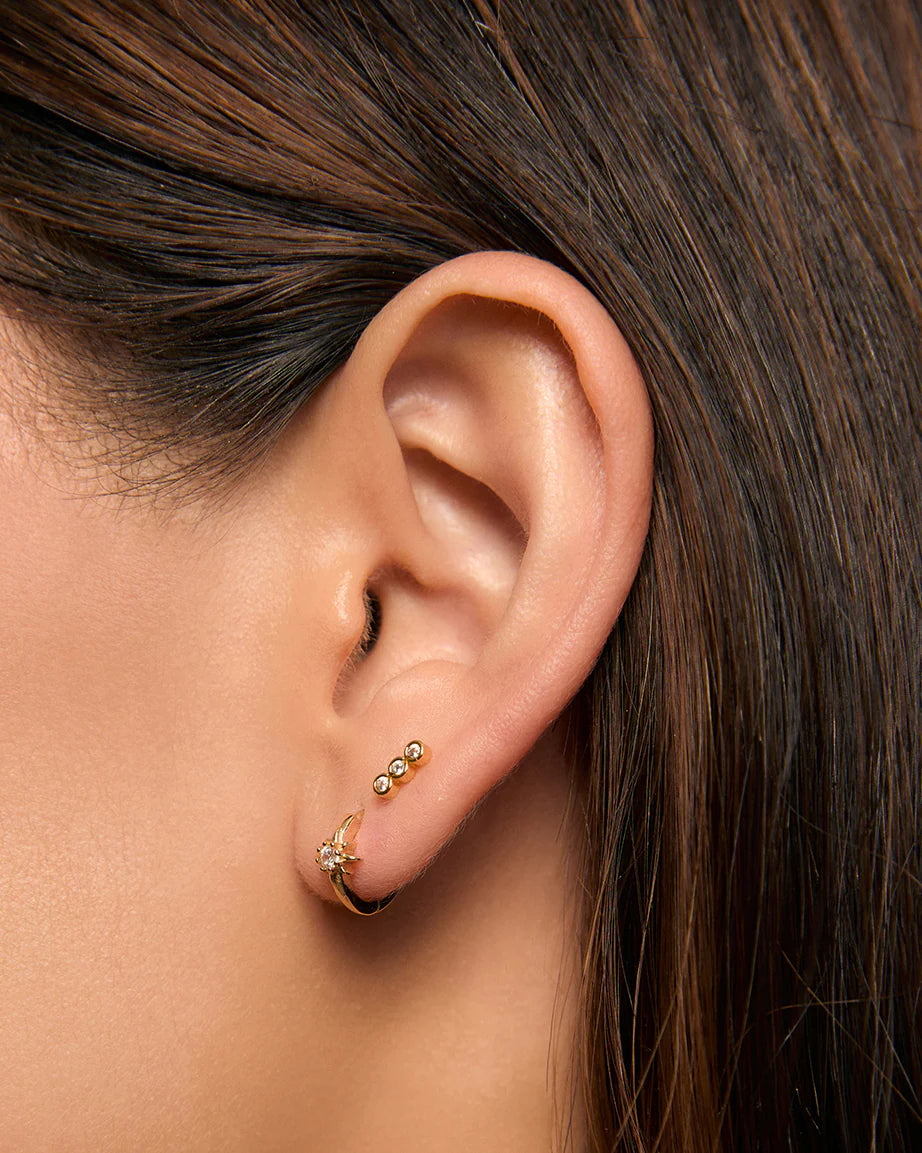 Arms of Eve Caitlin Flat Back Earrings GOLD
