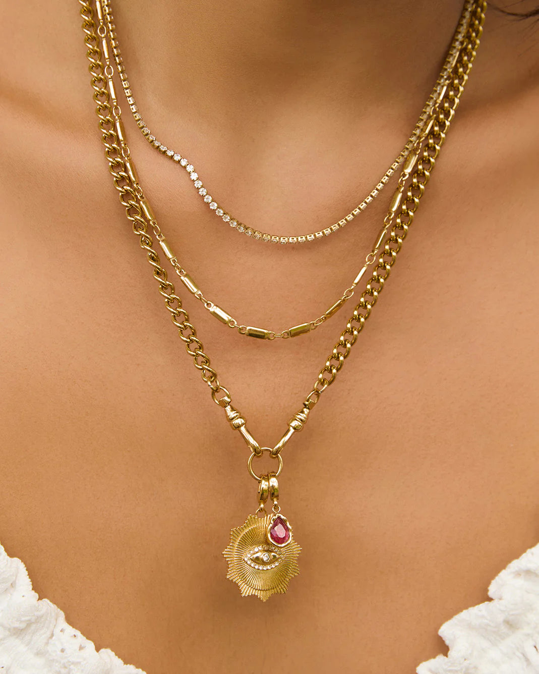 Arms of Eve Charlize Tennis Necklace