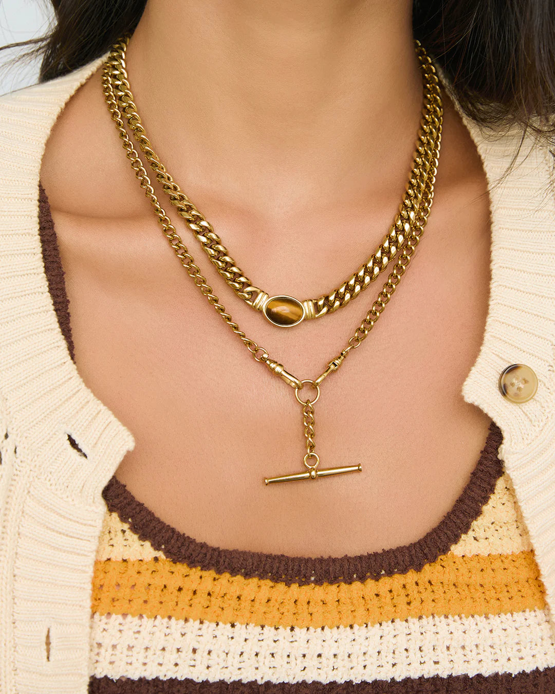 Arms of Eve Odette Necklace TIGERS EYE