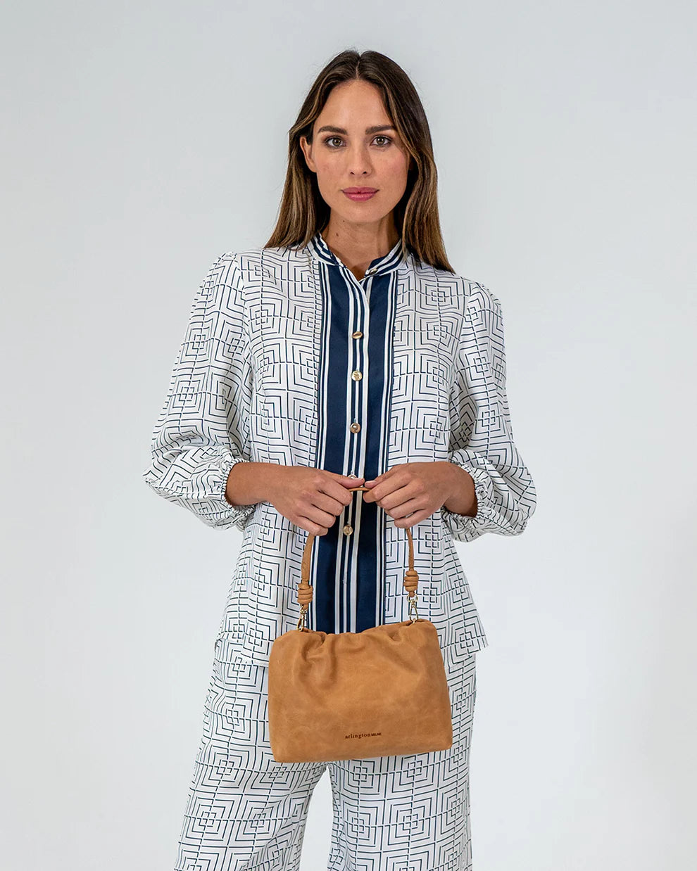 ARLINGTON MILNE Martha Bag VINTAGE TAN