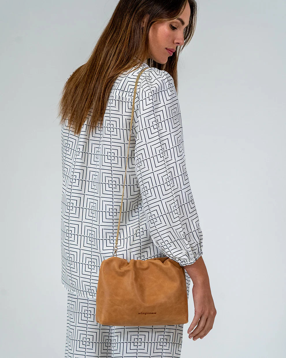 ARLINGTON MILNE Martha Bag VINTAGE TAN