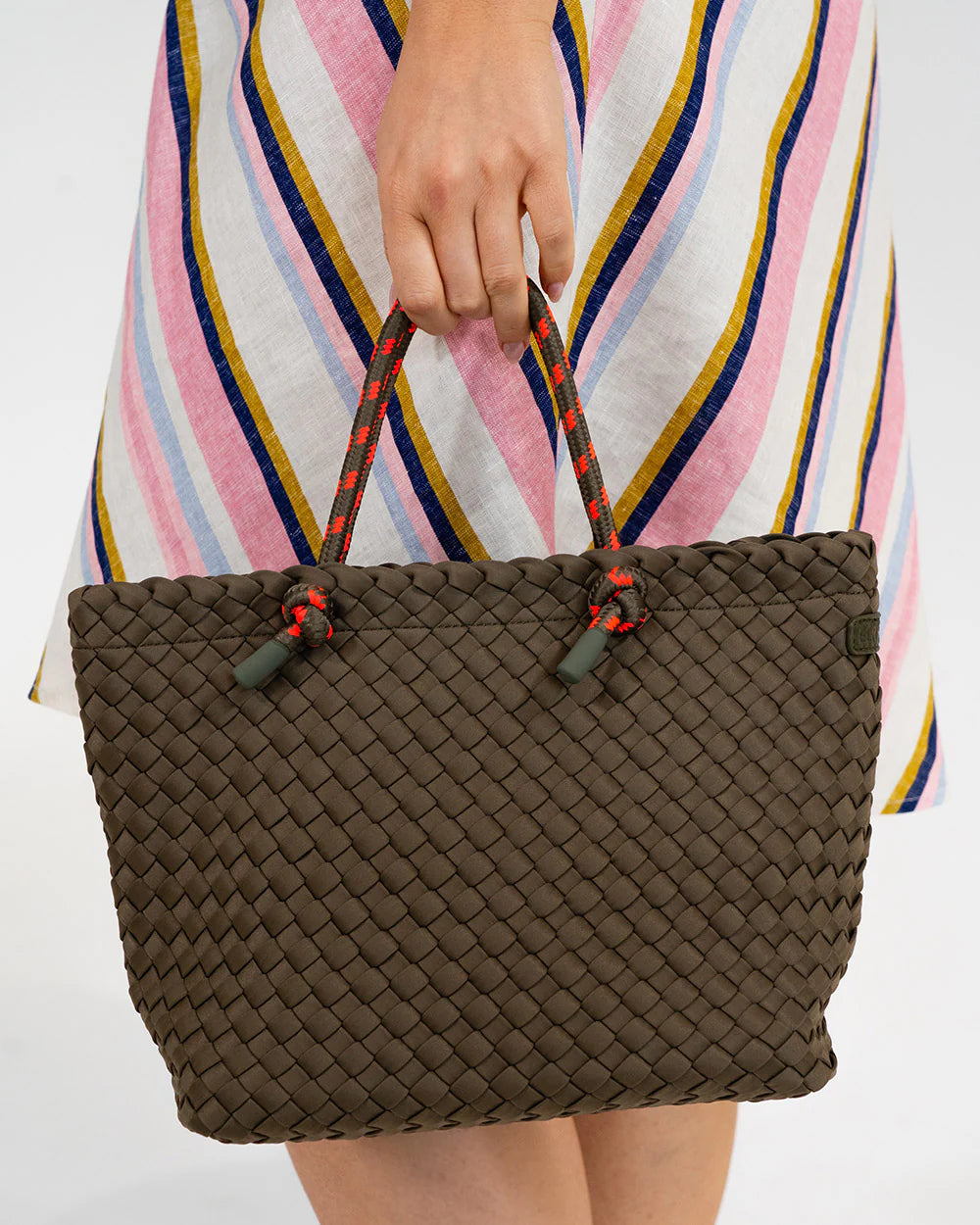 Elms & King Michigan Tote KHAKI NEO PLAIT