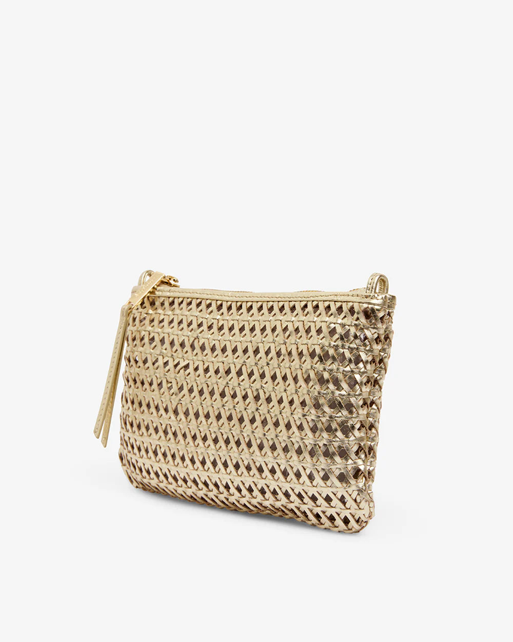 ARLINGTON MILNE Molly Crossbody Bag GOLD WEAVE