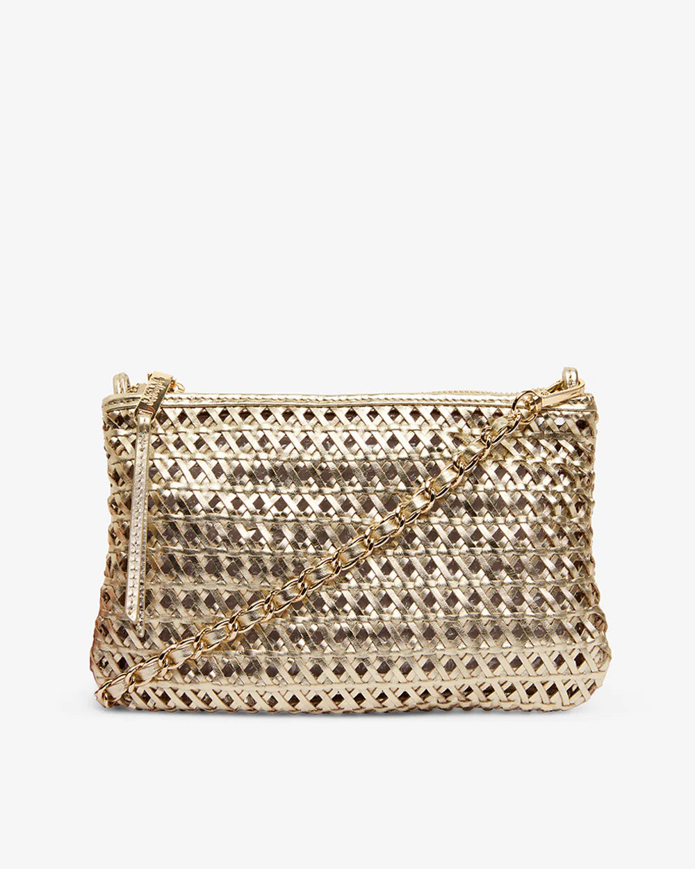 ARLINGTON MILNE Molly Crossbody Bag GOLD WEAVE
