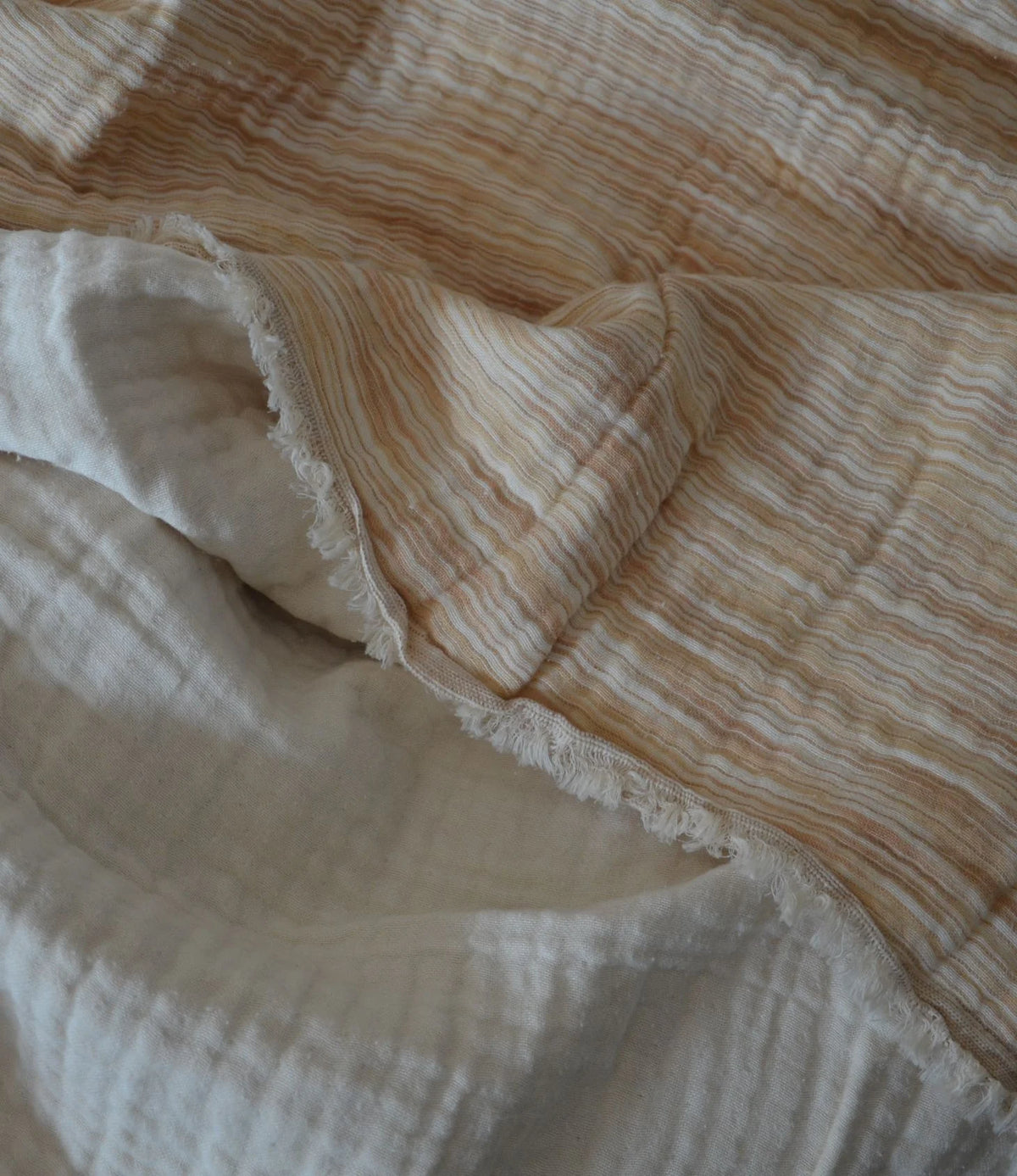 PATARA Organic Muslin Cotton Blanket HONEY