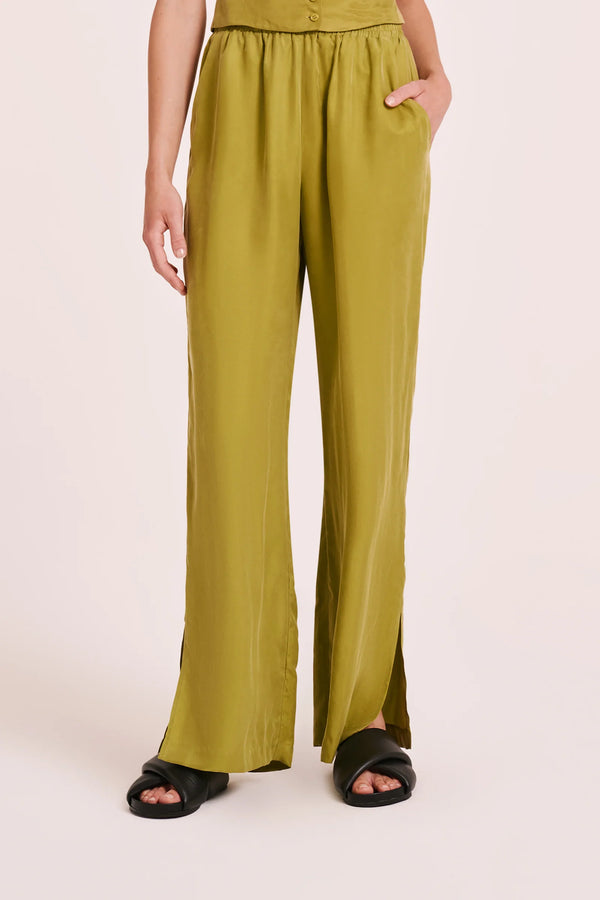 NUDE LUCY Dara Cupro Pants PICKLE