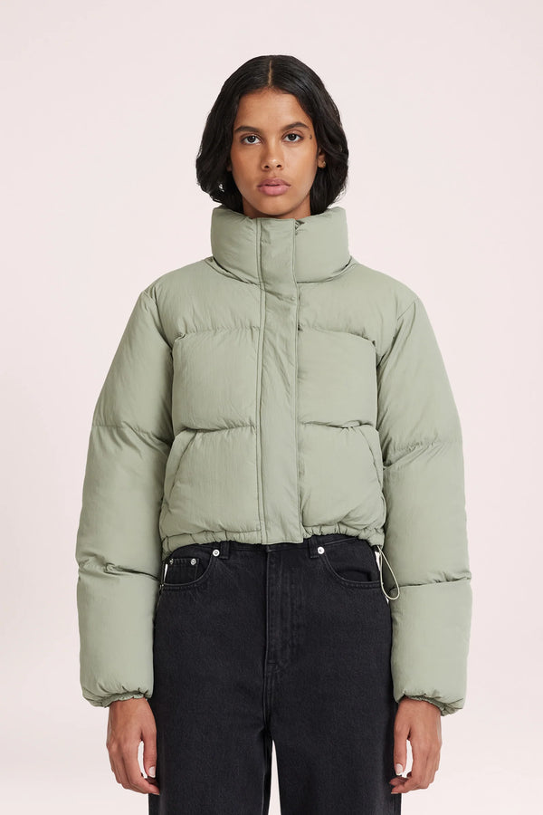 NUDE LUCY Topher Puffer Jacket FOG