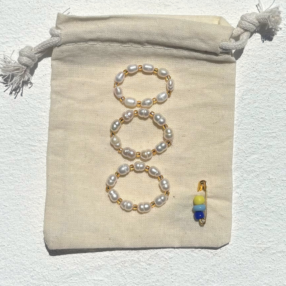 HEI TAI Nine Pearl Ring