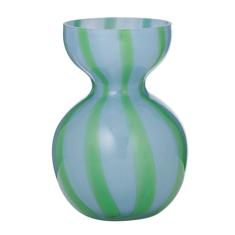 Bobbi Glass Vase SKY/EMERALD