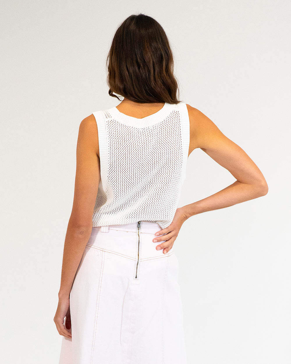 ELMS & KING Palm Cove Tank WHITE
