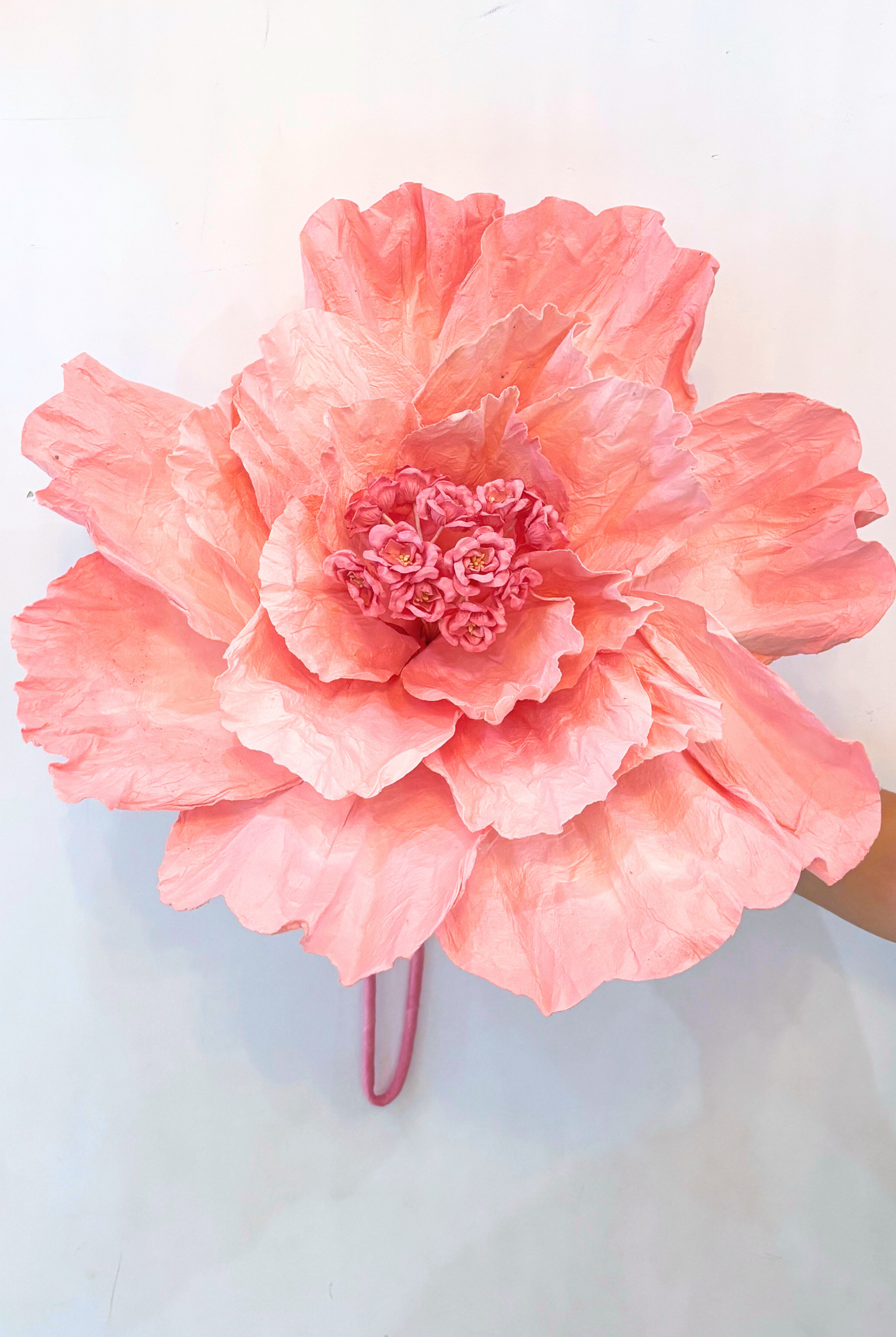 PRIMROSE Paper Flower Large SALMON