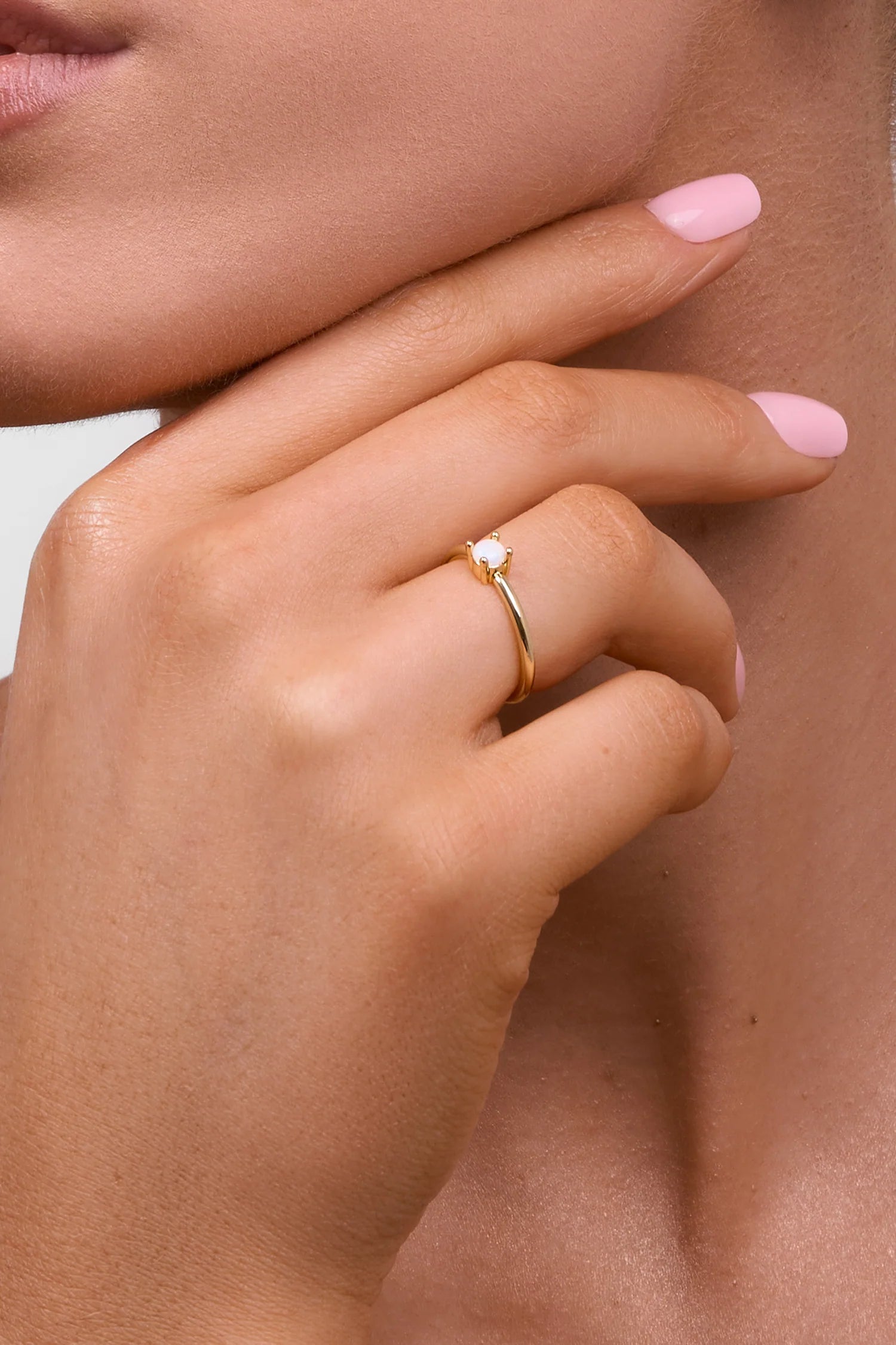 LIBERTE Emery Gold Opal Ring