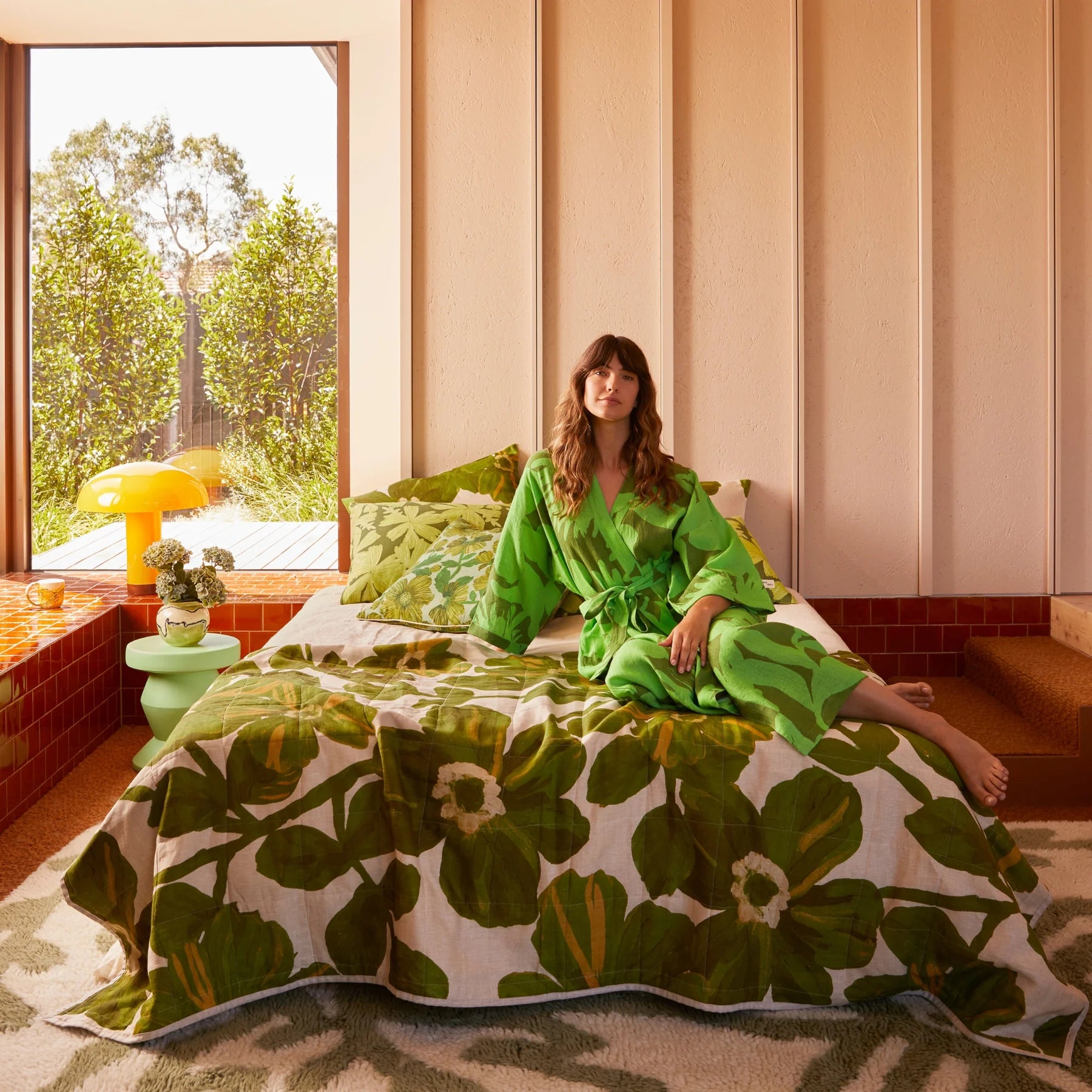 BONNIE & NEIL Carmine Robe GREEN