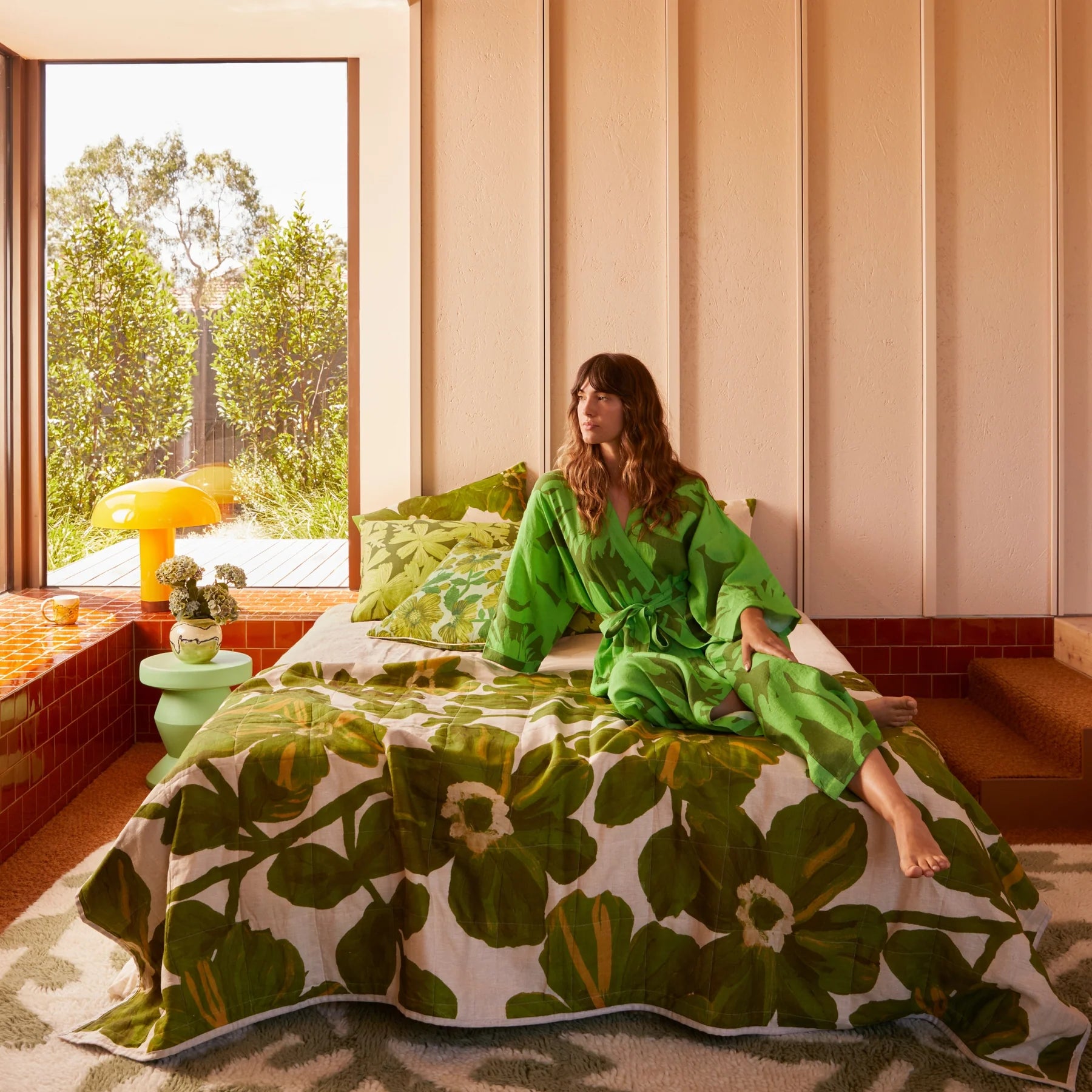 BONNIE & NEIL Carmine Robe GREEN