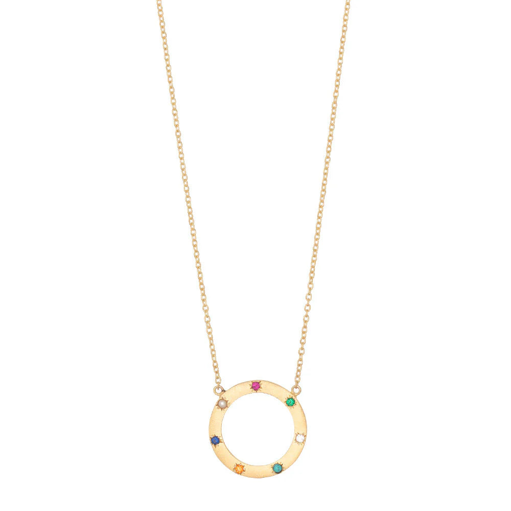 Ruby Teva Safi Mutli Stone Necklace