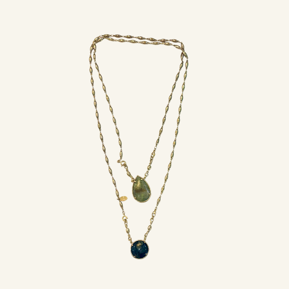 GAS BIJOUX Scapulaire Serti Necklace