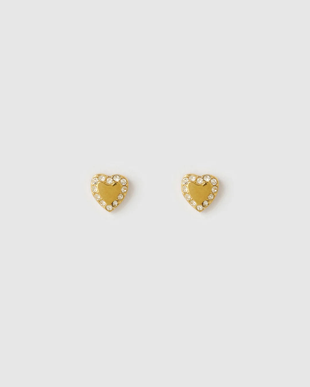 Arms of Eve Rosie Heart Studs GOLD