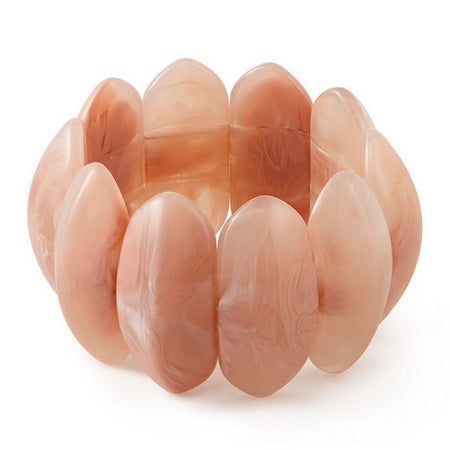 Stretch Resin Bangle PALE PINK