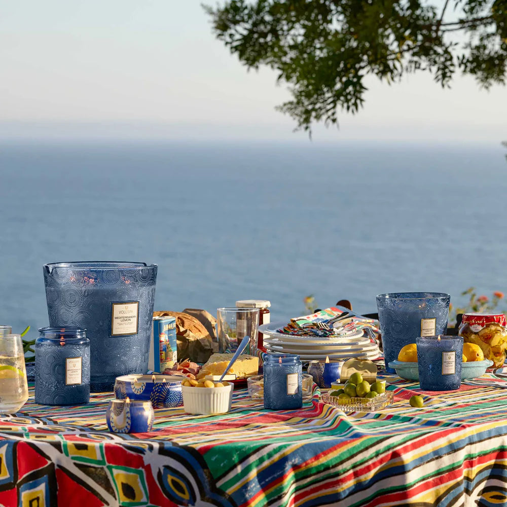 VOLUSPA Dec Tin Candle MEDITERRANEAN LEMON