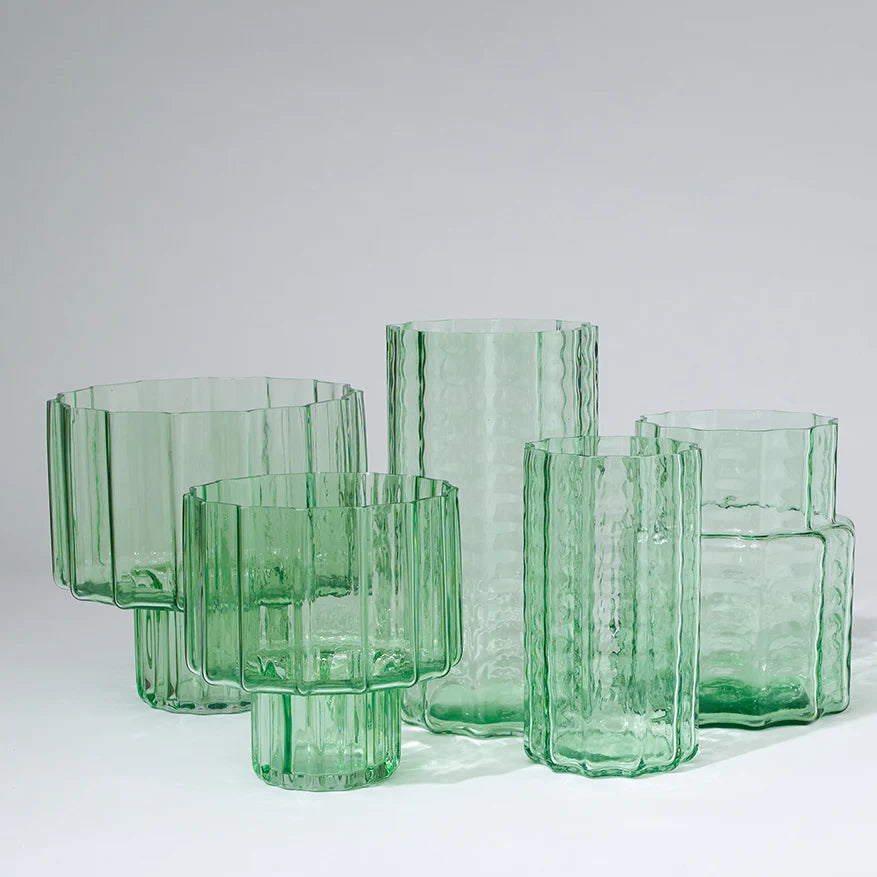 MARMOSET FOUND Jelly Glass Vase Green MEDIUM