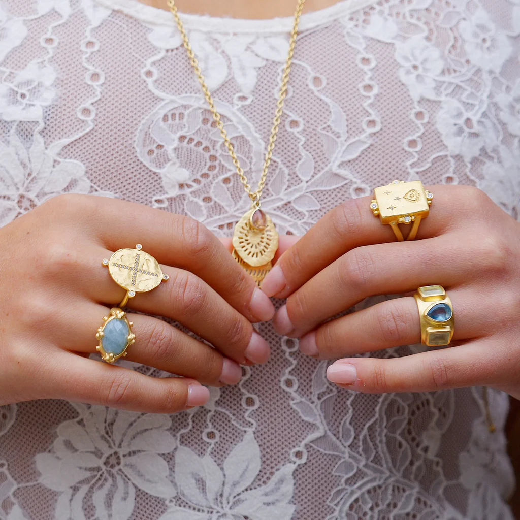 Ruby Teva Maharaja Adjustable Ring