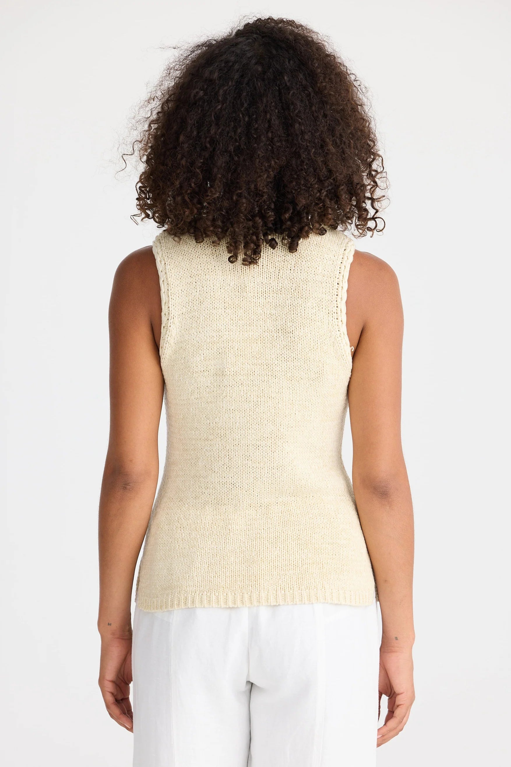 SHANTY Saffron Knit Tank NATURAL