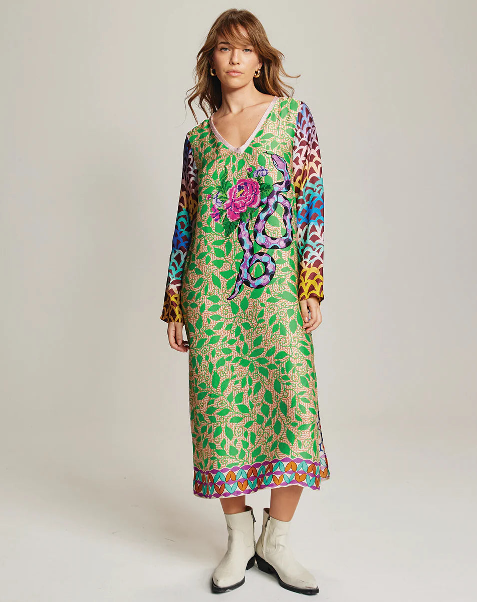 ME369 Violet V NECK Dress SHIPIBO