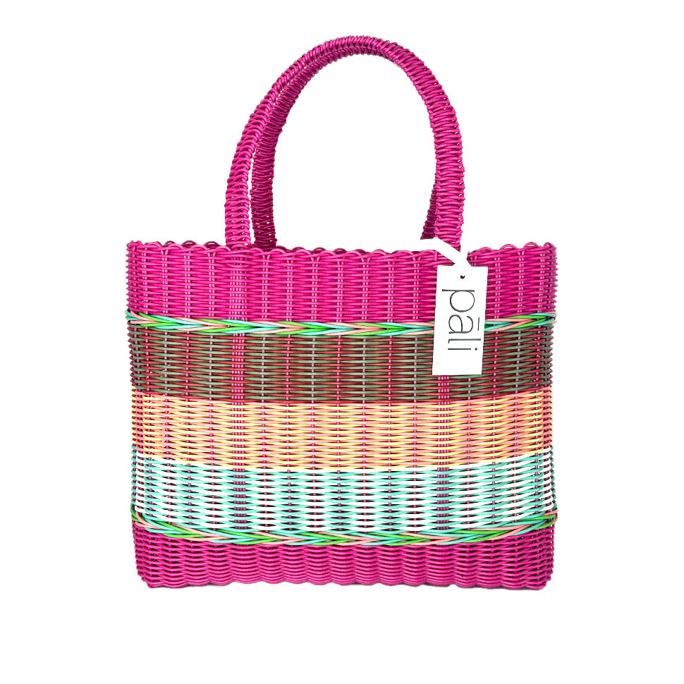 Mira Large Stripe Bag PINK