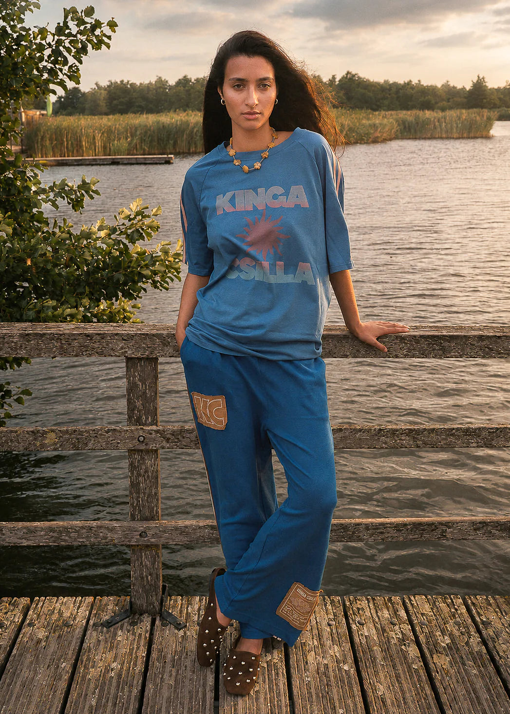 KINGA CSILLA Sunset Tee NUWA BLUE