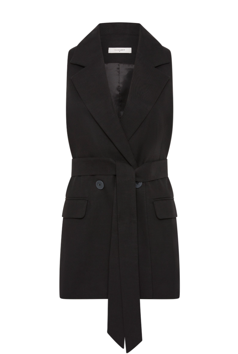 NUDE LUCY Agnes Vest BLACK