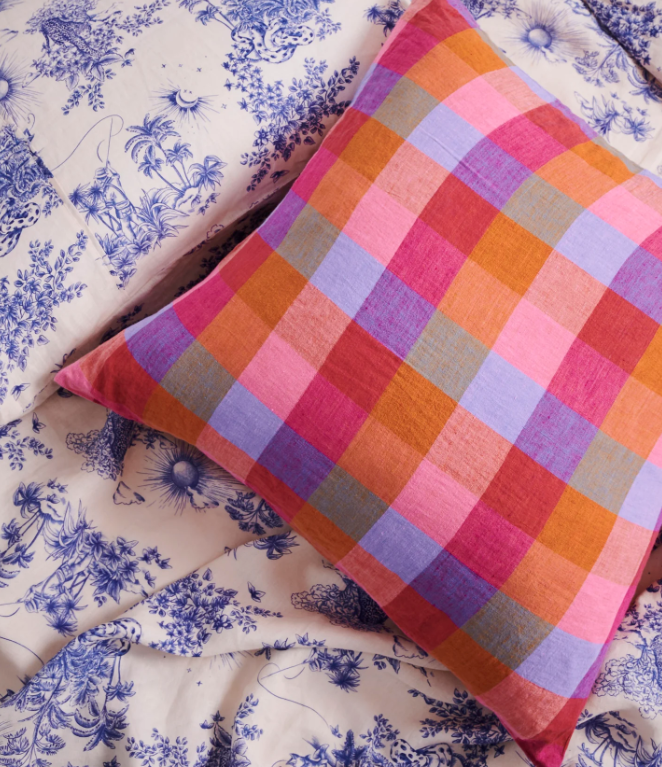 KIP & CO Linen European Pillowcases TUTTI FRUTTI Set 2