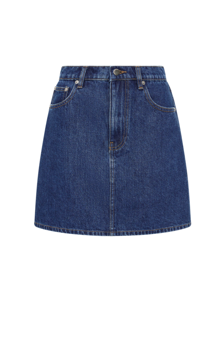 NUDE LUCY Sia Denim Mini Skirt FORCE BLUE