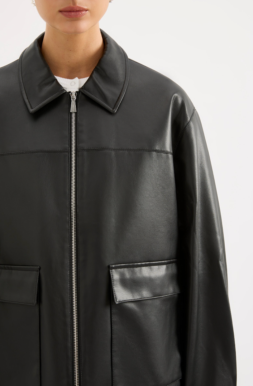 NUDE LUCY Yaz Faux Leather Jacket
