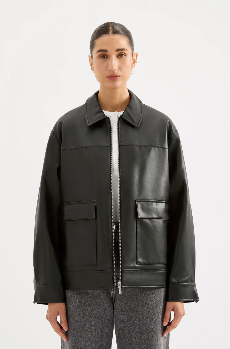 NUDE LUCY Yaz Faux Leather Jacket